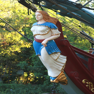 Image by PublicDomainPictures titled ’figurehead, ship, columbia’. Source: Pixabay