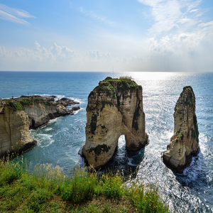 Image by Gaspartacus titled ’beirut, raouché, lebanon’. Source: Pixabay