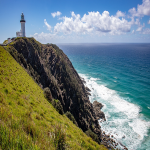 Image by adrimarie titled ’lighthouse, cape byron lighthouse, byron bay’. Source: Pixabay