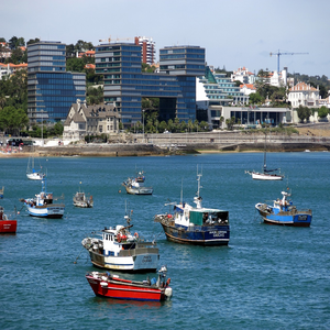 Image by b1-foto titled ’cascais, portugal, boat’. Source: Pixabay