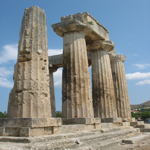 Image by ComeHaveaPeace titled ’ancient corinth, temple ruins, greece’. Source: Pixabay Image by ComeHaveaPeace titled ’ancient corinth, temple ruins, greece’. Source: Pixabay