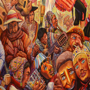 Image by KarloManson titled ’peru, cusco, painting’. Source: Pixabay