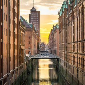 Image by liggraphy titled ’hamburg, speicherstadt, channel’. Source: Pixabay