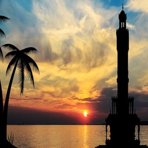 Image by alimcvk titled ’izmir, clock tower, aegean’. Source: Pixabay