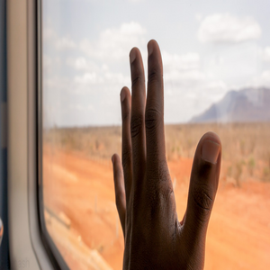 Image by ninastock titled ’black, hand, train’. Source: Pixabay