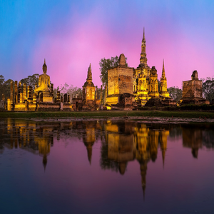 Image by sasint titled ’phra nakhon si ayutthaya, lagoon, reflection’. Source: Pixabay