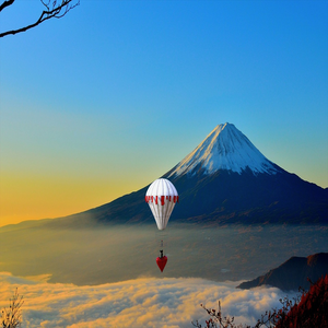 Image by MARTYSEB titled ’fuji, japan, volcano’. Source: Pixabay