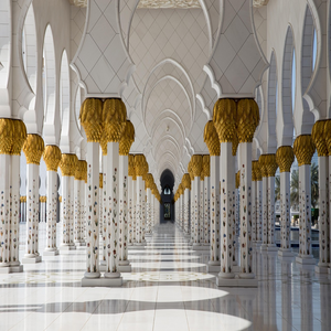 Image by Mariakray titled ’abu dhabi mosque, allah, arab’. Source: Pixabay
