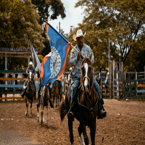 Image by RonaldPlett titled ’horse, rider, rodeo’. Source: Pixabay