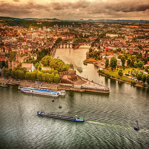 Image by analogicus titled ’rhine river, aerial view, germany’. Source: Pixabay
