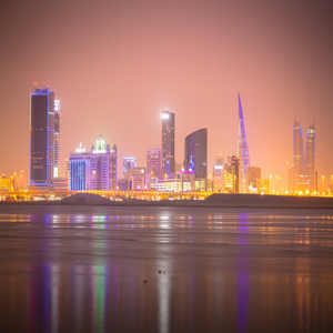 Image by djkemmy titled ’city, night, bahrain’. Source: Pixabay