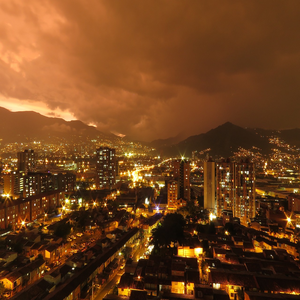 Image by Zomogy titled ’medellin, city, sunset’. Source: Pixabay