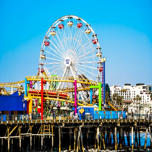 Image by richardsongo titled ’santa monica pier, santa monica, california’. Source: Pixabay