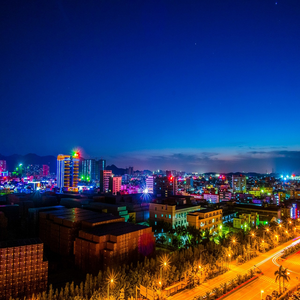 Image by pinkyhong138 titled ’night view, light, twilight’. Source: Pixabay