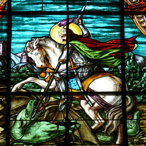 Image by falco titled ’window, church window, georg’. Source: Pixabay